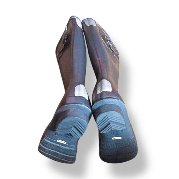 Hunter Original Tall Gloss Rain Boots Purple Iridescent Waterproof Women’s 5 - Picture 8 of 14